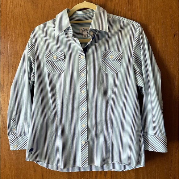 Lilly Pulitzer White Label Striped Button Down Top - Picture 14 of 14